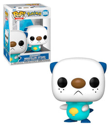 Oshawott Pokemon POP! Vinyl Figure collectible with iconic spherical head and playful pose, 3.75 inches tall.