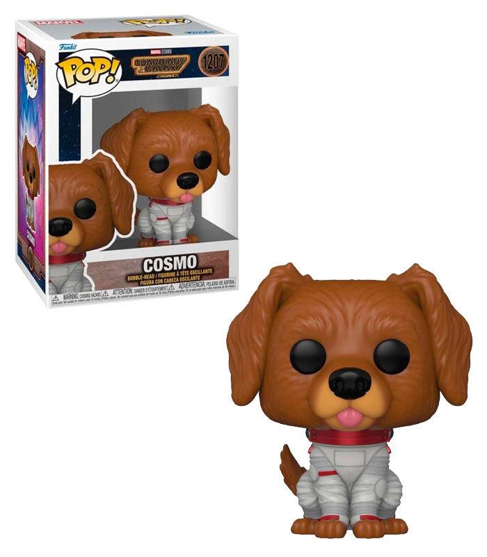 Marvel Guardians of the Galaxy 3 Pop! Vinyl Figure - Cosmo in a detailed spacesuit with a playful pose, 3.75 inches tall collectible.