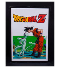Load image into Gallery viewer, Dragon Ball Z Goku &amp; Frieza A4 Poster Light, showcasing vivid anime artwork in sleek design.

