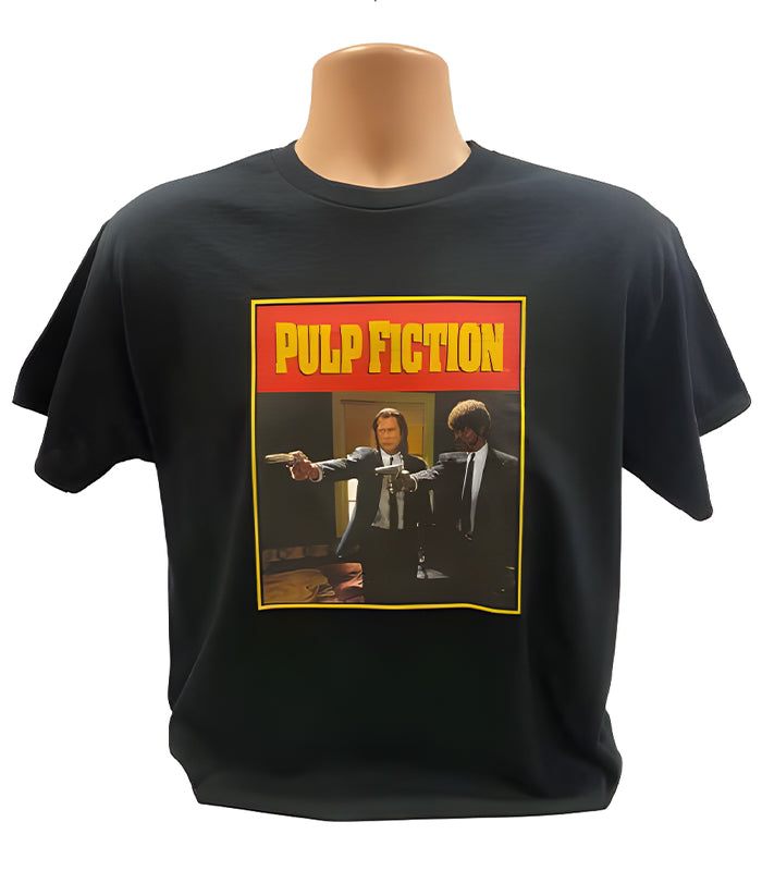 Officially licensed Pulp Fiction t-shirt featuring Jules and Vincent, medium size.