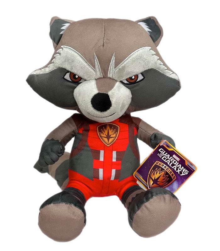 Guardians of the Galaxy Rocket 12 Inch Plush toy with realistic design, soft and cuddly.