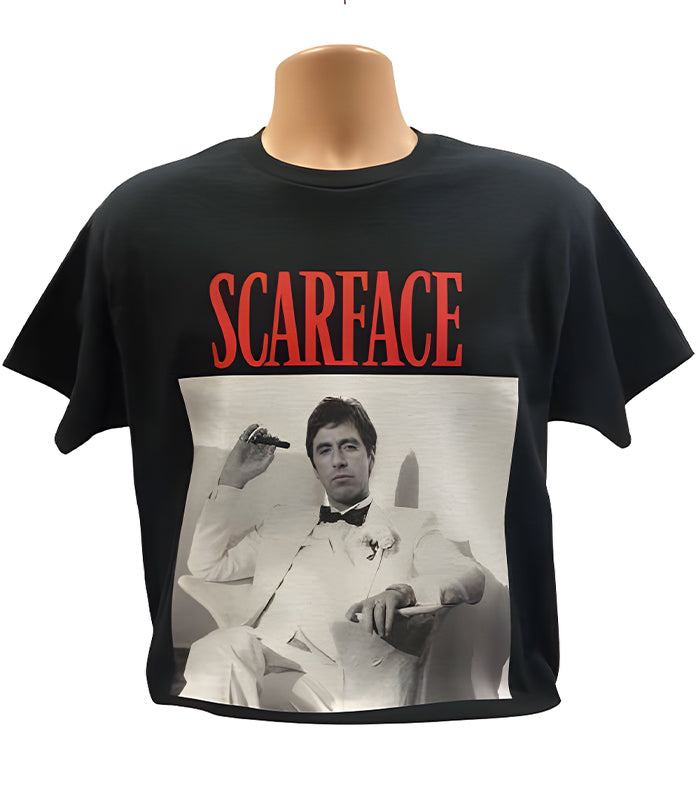 Scarface T-shirt featuring Al Pacino as Tony Montana, officially licensed, XLarge.