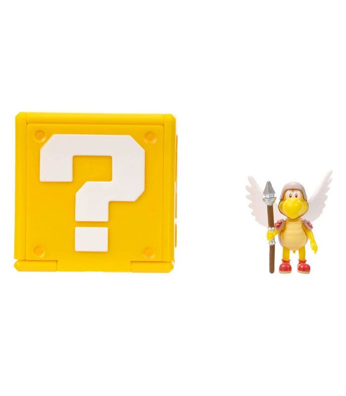 Koopa Paratroopa Mini Figure with Question Block