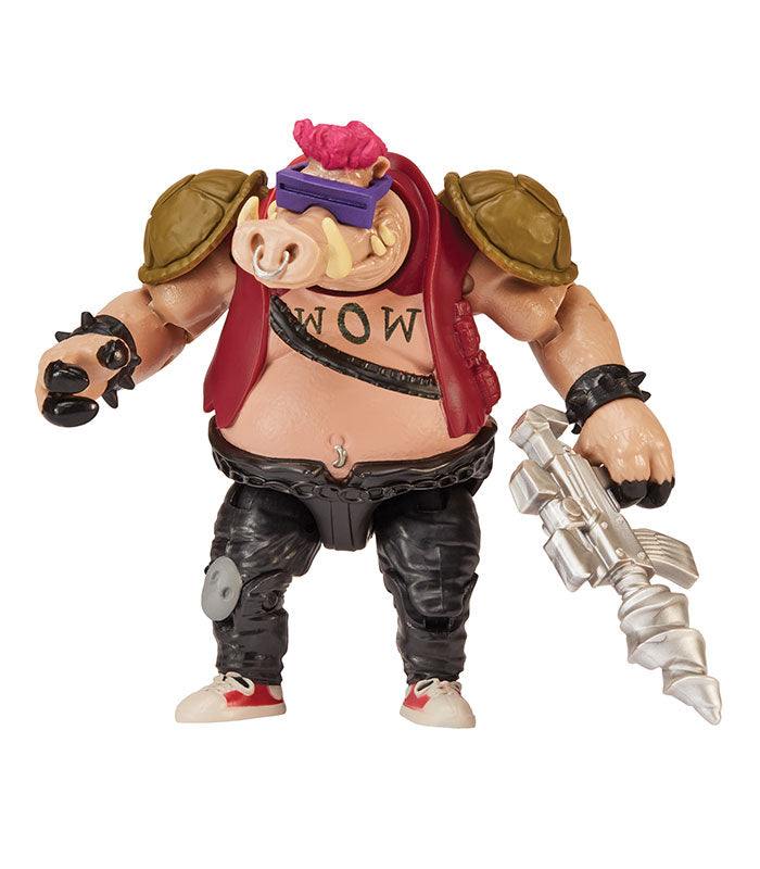 Teenage Mutant Ninja Turtles Movie Bebop Action Figure with signature blaster and boombox accessories.