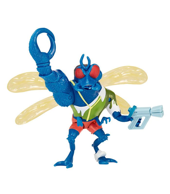 Teenage Mutant Ninja Turtles Movie Superfly action figure with blaster and wings.