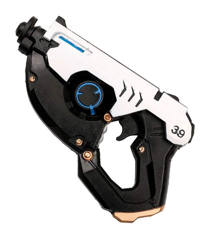 Overwatch Tracer Pulse Pistol Foam Replica realistic hand-painted cosplay accessory.