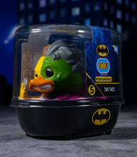 Load image into Gallery viewer, TUBBZ DC Comics Two-Face collectible duck in tub display stand.
