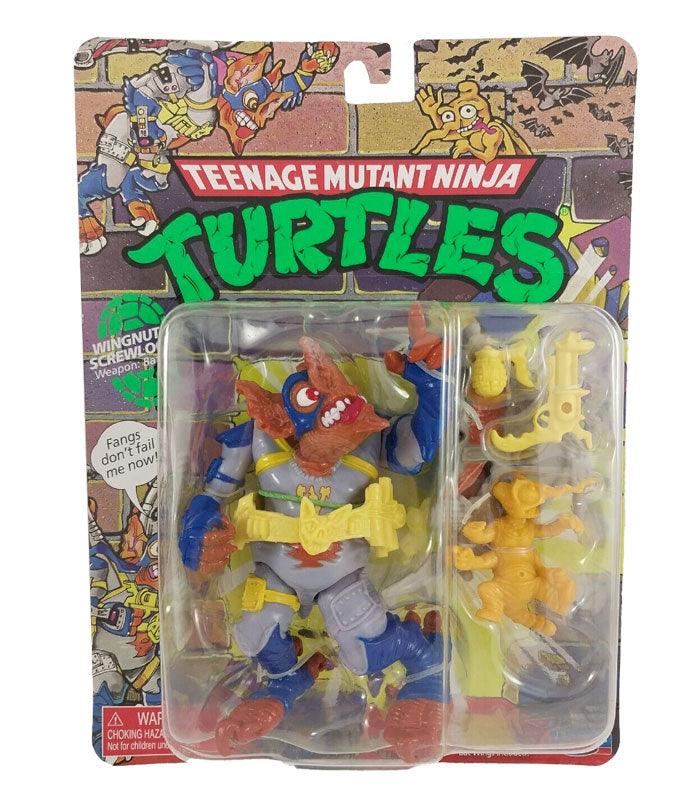 Teenage Mutant Ninja Turtles Classic Wingnut and Screwloose action figure in packaging.