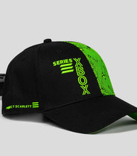 Load image into Gallery viewer, Black and green official Xbox Core Pattern Snapback with graphic details.
