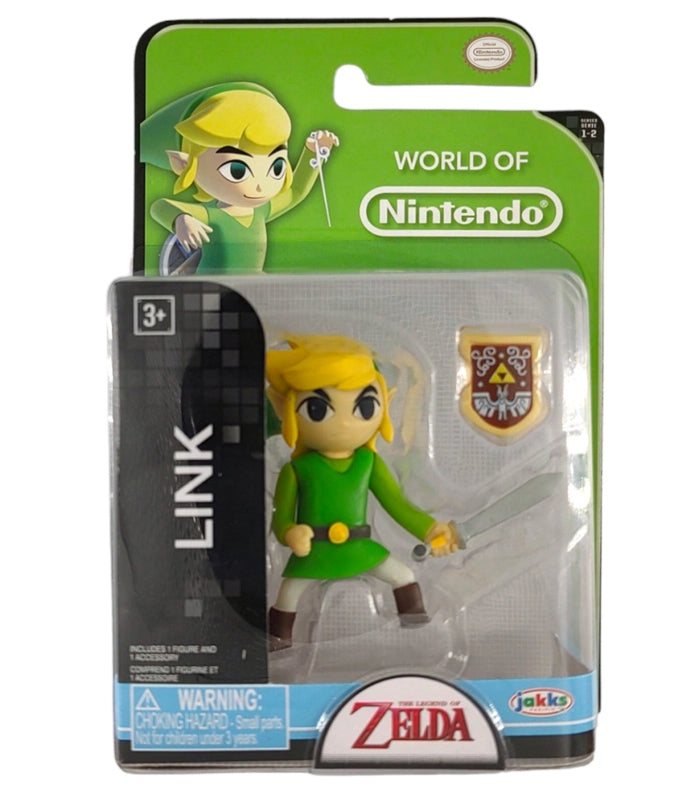 World of Nintendo Legend of Zelda - Link Mini Figure in packaging.