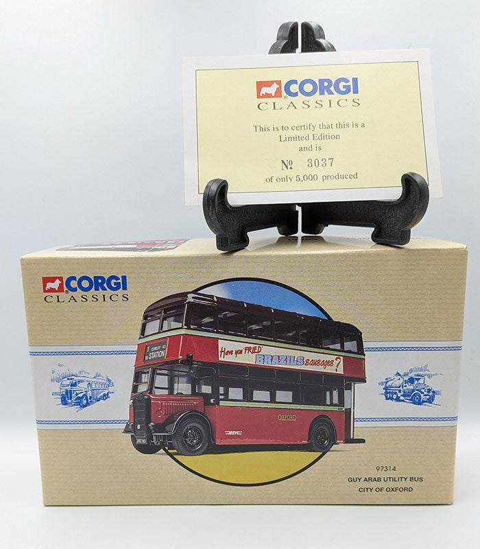 Corgi Guy Arab Utility Bus City of Oxford limited edition die-cast model with certificate.