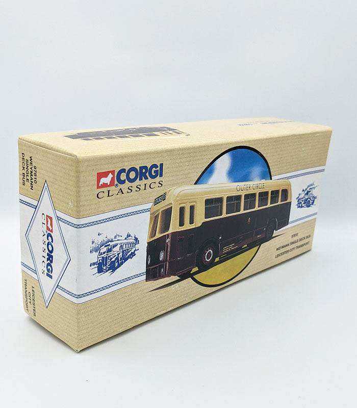 Corgi Classical Weymann Single Deck Bus Leicester City Transport model in box.