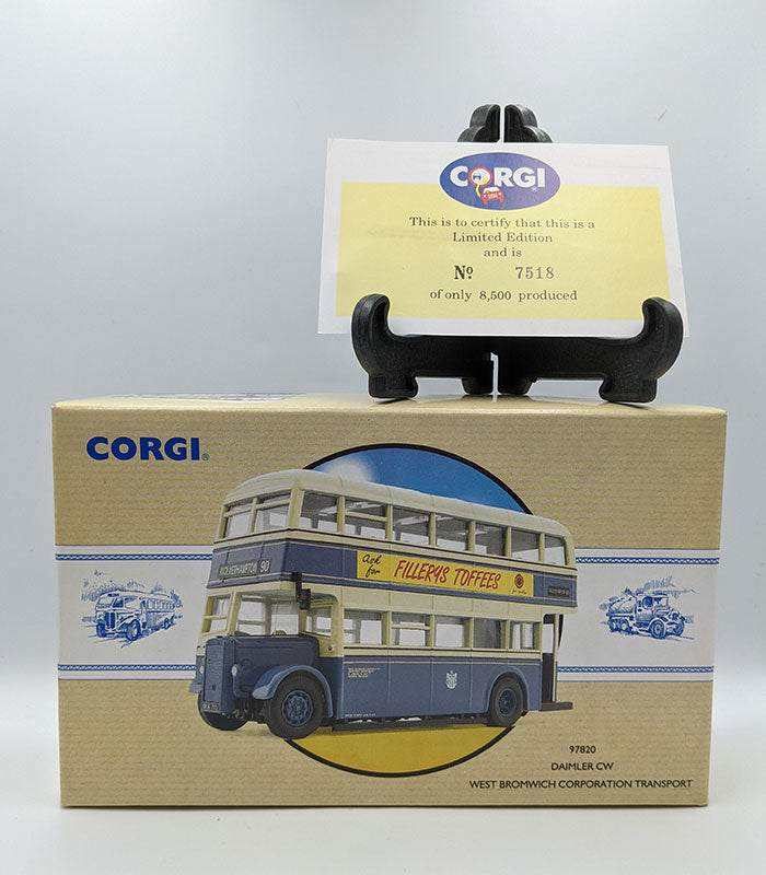 Corgi Daimler CW West Bromwich Corporation Transport limited edition die-cast model with certificate.