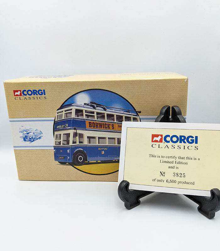 Corgi Karrier W Utility Trollybus Bradford City Transport limited edition model with certificate.