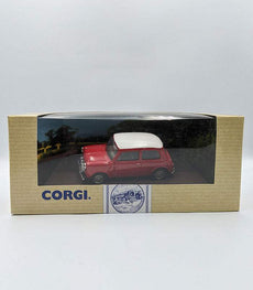 Corgi Mini Red die-cast model in original packaging, limited edition vehicle.