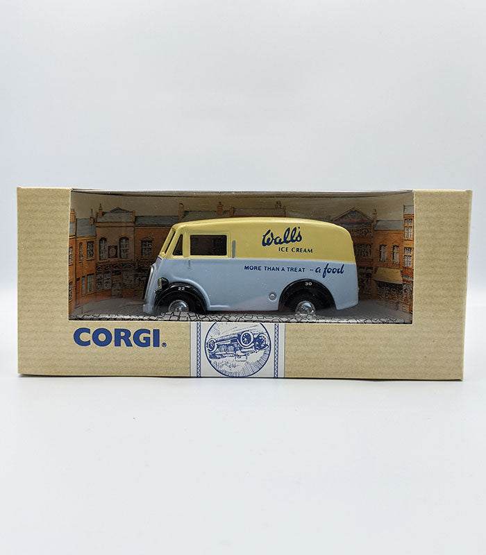Limited edition Corgi Morris J Van Walls Ice Cream die-cast model in packaging.