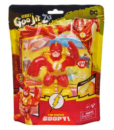 Heroes of Goo Jit Zu Speed Armor Flash toy in packaging, stretchy and gooey superhero figure.