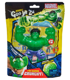Heroes of Goo Jit Zu Incredible Hulk toy, stretchy and squishy Goo Jit Zu superhero for ages 4+.