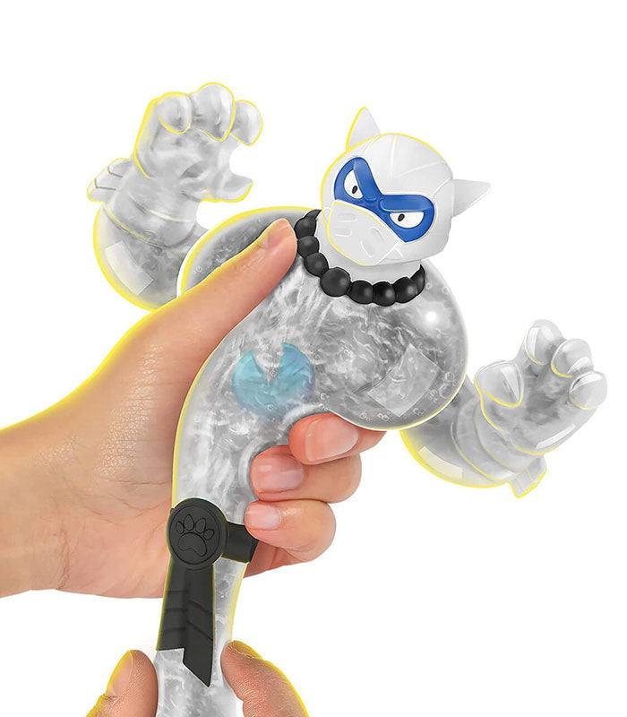 Goo Jit Zu Goo Shifters - Pantaro toy being stretched, showcasing its super stretchy and squishy features.