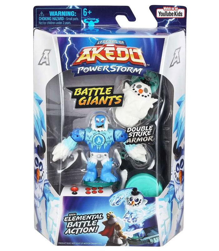 Legends of Akedo Power Storm Battle Giants Shatterclaw action figure in packaging, featuring dynamic claws and intricate details for immersive play.