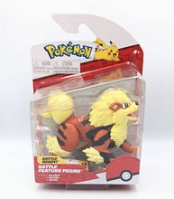 Load image into Gallery viewer, Pokemon Battle Figures - Arcanine action figure in packaging with realistic features and articulation.

