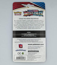 Load image into Gallery viewer, Pokémon TCG Sword &amp; Shield Battle Styles Blister Pack - Arrokuda packaging with contents list.

