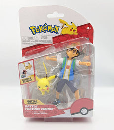 Pokemon Battle Figures - Ash and Pikachu action figures in packaging.