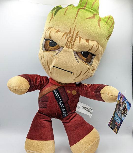 Baby Groot Angry 12" Plush toy in red outfit, supersoft and high quality.