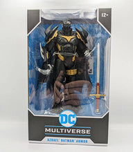 Load image into Gallery viewer, DC Multiverse White Knight Azrael Batman Armor action figure in collector&#39;s box with accessories.
