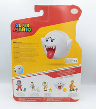Load image into Gallery viewer, Super Mario Boo 4 Inch Figure packaging with description and features.
