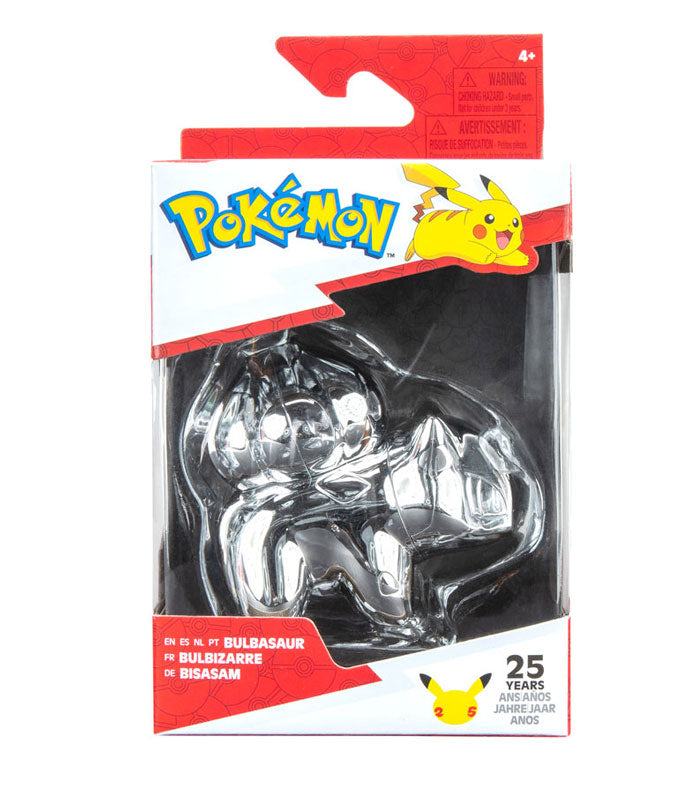 Bulbasaur Pokémon 25th Anniversary Silver 4 Inch Vinyl Figure