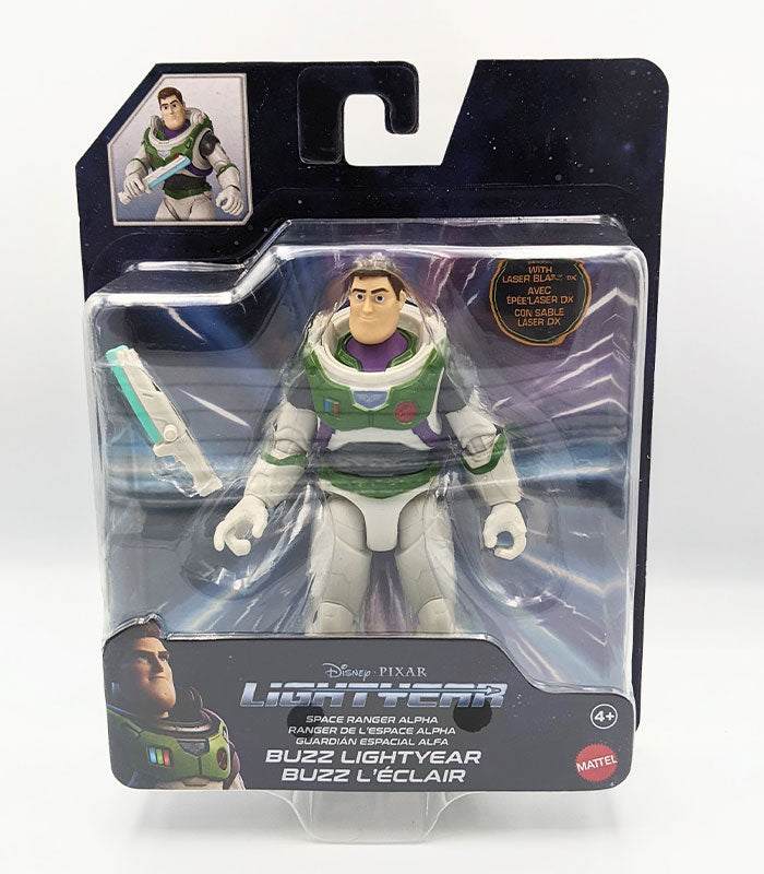 Lightyear Space Ranger Alpha Buzz Lightyear action figure in packaging with accessories.