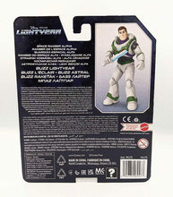 Load image into Gallery viewer, Lightyear Space Ranger Alpha Buzz Lightyear Figure back of pack
