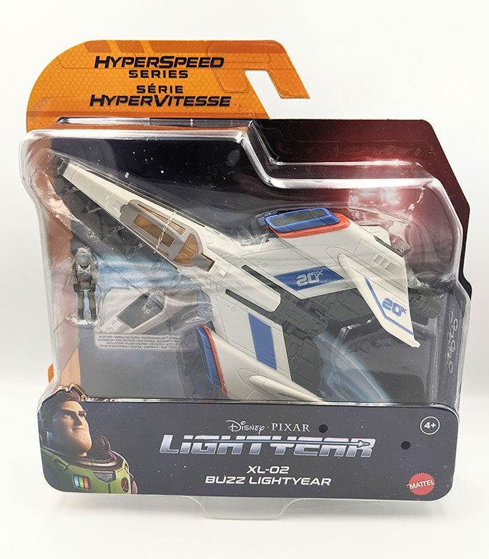 Lightyear Hyperspeed Series XL-02 with Buzz Lightyear figure in packaging.