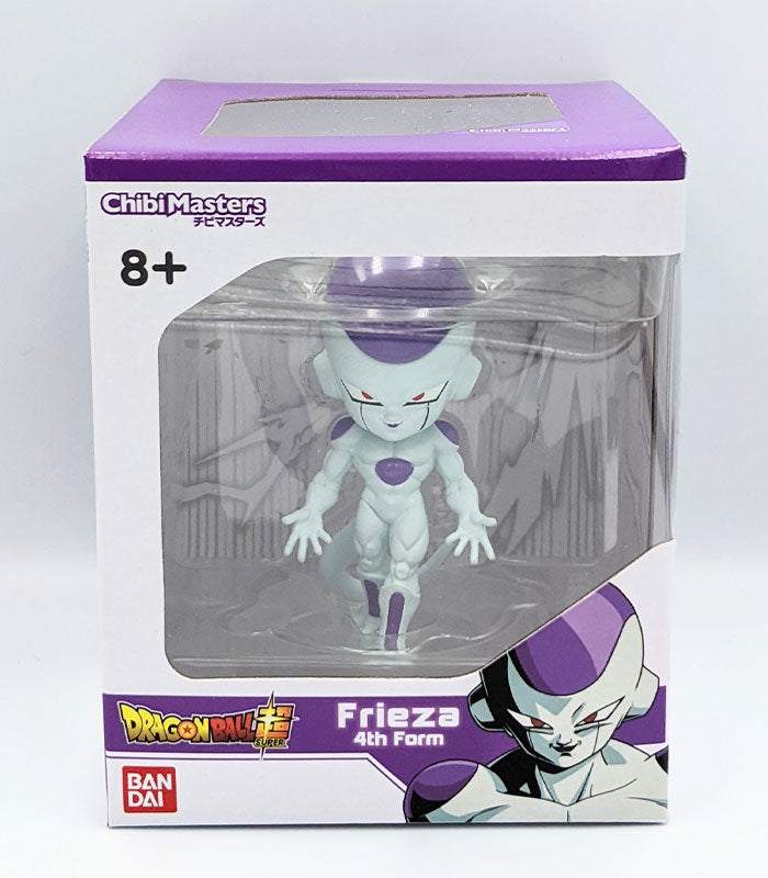 Chibi Masters Dragon Ball Super Frieza anime figure in display box.