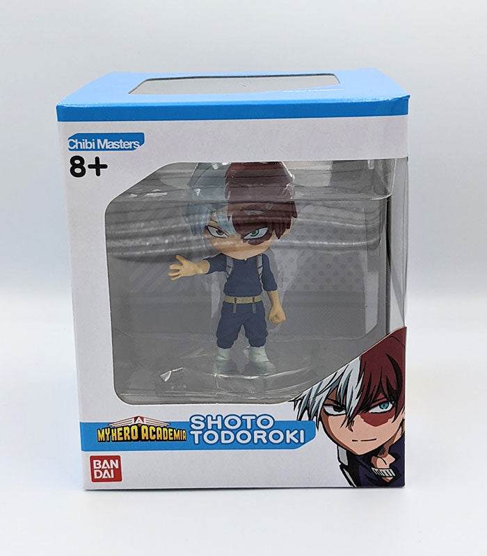 Chibi Masters My Hero Academia Shoto Todoroki anime figure in display box.