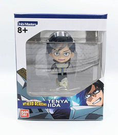 Chibi Masters My Hero Academia Tenya IiDA anime figure in display box.
