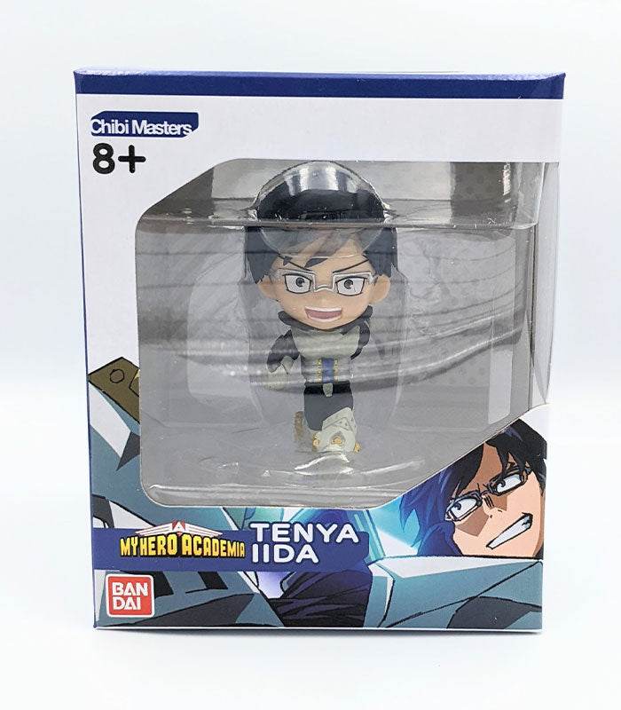 Chibi Masters My Hero Academia Tenya IiDA anime figure in display box.