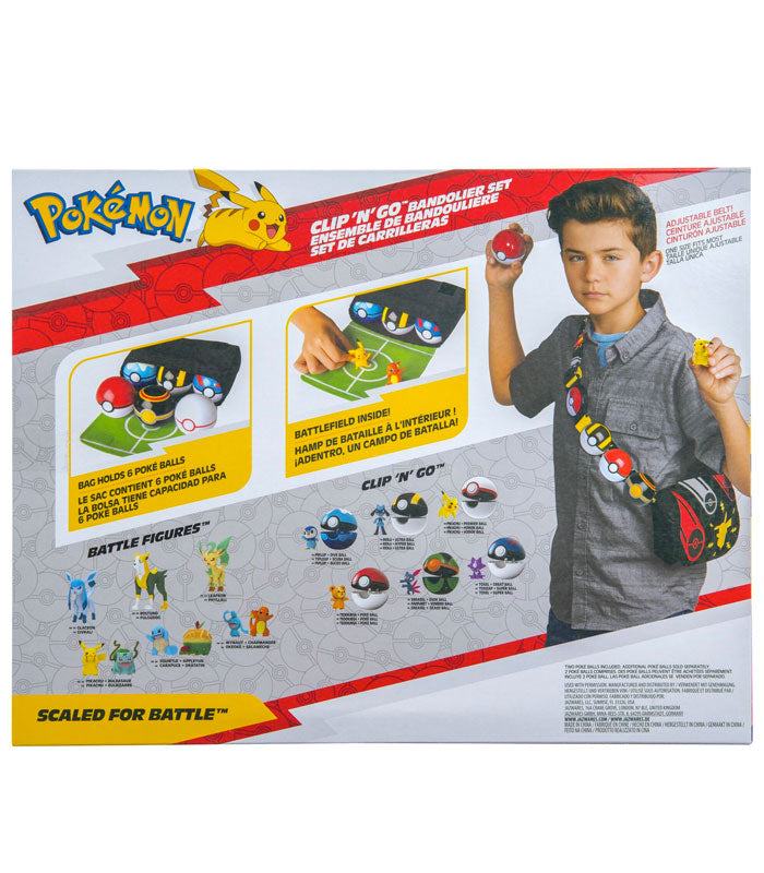 Pokemon Clip 'N' Go Bandolier Set bac of box