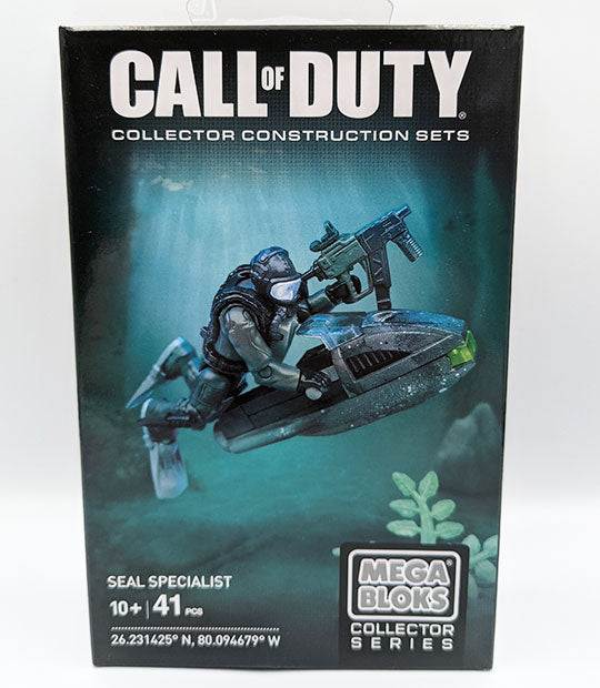 Call of Duty Seal Collector Construction Set by Mega Bloks, 41 pieces, suitable for ages 10+.