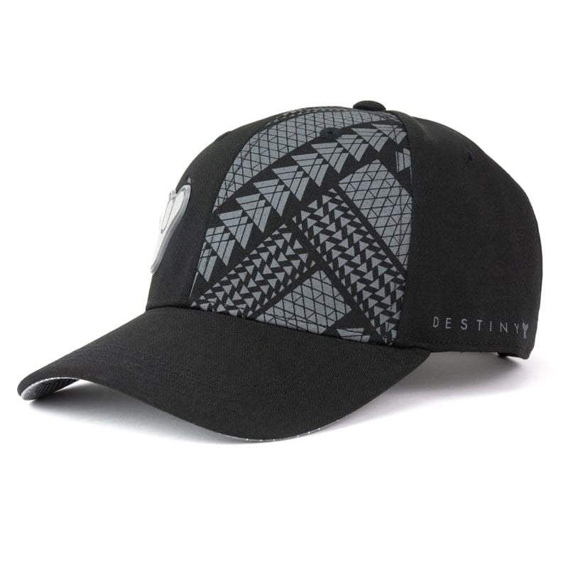 Official Destiny Tricorn Snapback with embroidered tricorn symbol on black cotton, gaming merchandise.