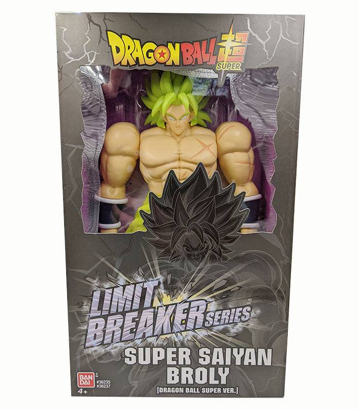 Dragon Ball Super Limit Breaker Series 12 Inch Super Saiyan Broly action figure in display box.
