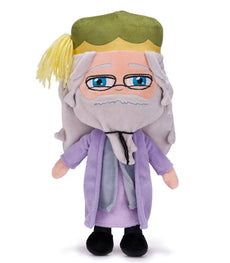 Albus Dumbledore 11.5 inch plush toy from Harry Potter with long beard and wizard outfit.