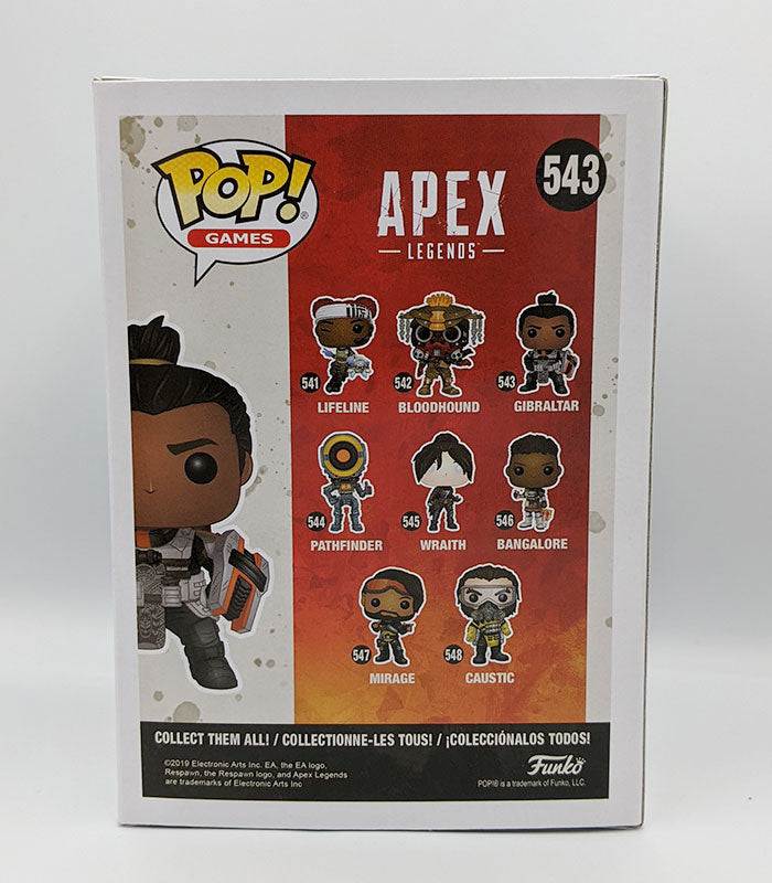 Apex Legends Gibraltar POP! Vinyl Figure back of box