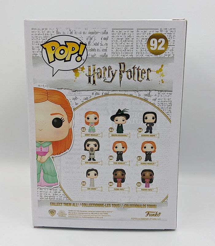 Harry Potter Ginny Weasley POP! Vinyl Figure back of box