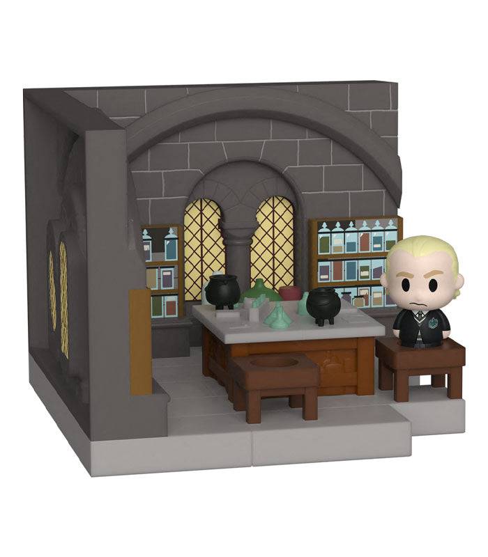 Funko POP! Mini Moments Potions Class Draco Malfoy figurine and classroom set.