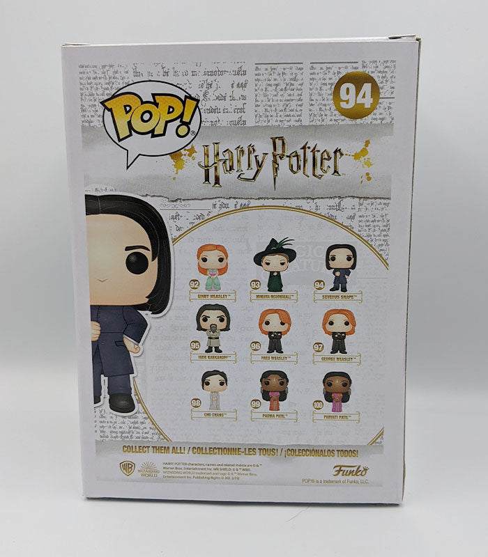 Harry Potter Severus Snape POP! Vinyl Figure back of box