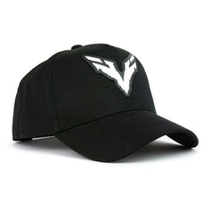 Black snapback hat featuring the embroidered Wolves logo from Ghost Recon, with adjustable closure.
