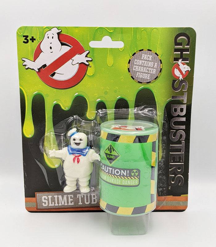 Ghostbusters Slime Tub with Stay Puft Marshmallow Man figure for kids 3+, featuring iconic Ghostbusters packaging.