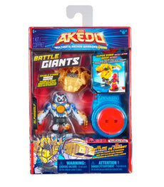 Akedo Ultimate Arcade Warriors Battle Giants Alphawolf action figure packaging.